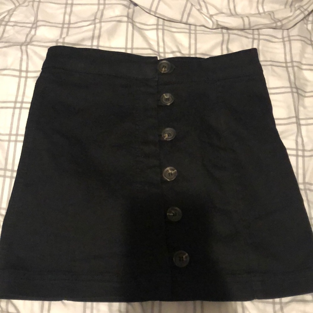 Button up denim skirt!